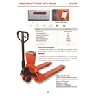 Hand Pallet Truck With Scale CBY CW 1