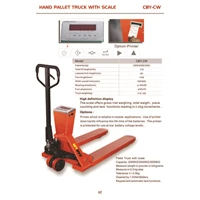 Hand Pallet Truck With Scale CBY CW