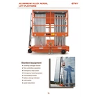 Electric Ladder Aluminum Platform Work Double Mast 1