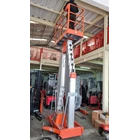 Electric Ladder Hydraulic Aluminum Platform Work 14 Meter Double Mast 1