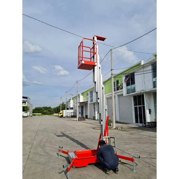 Tangga Electric Vertical Lift Aluminium Platform Work  Manlift