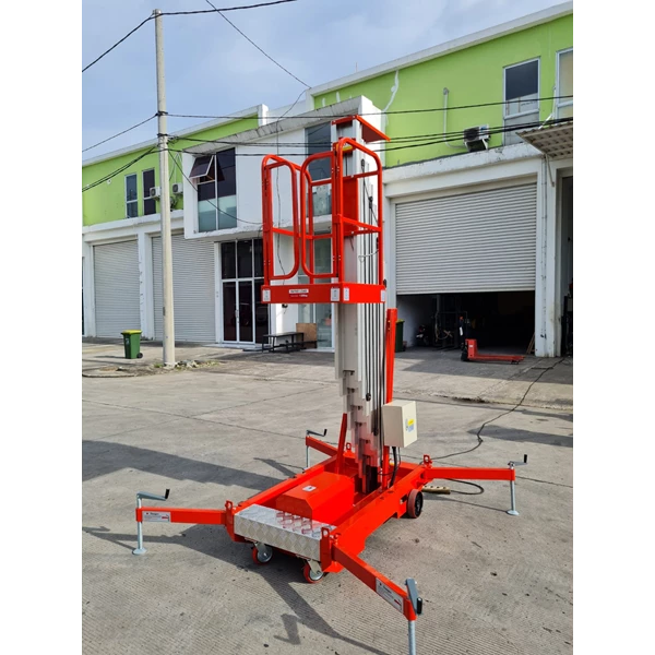 Electric Ladder Vertical Lift Platform Work Single Mast