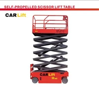 Self propelled scissor lift table
