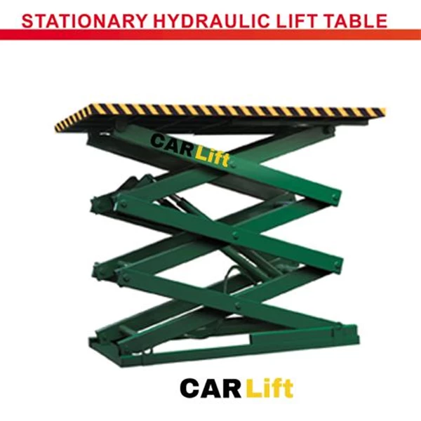 Stationary hydraulic lift table